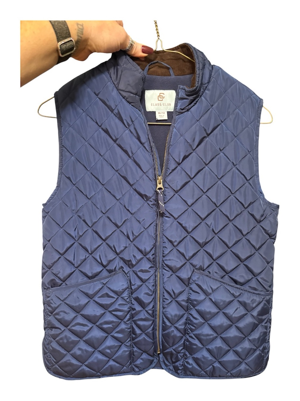 Class Club | Boys Blue Quilted Vest